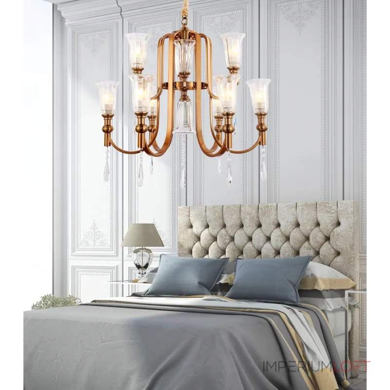 Подвесная люстра Lumina Deco Rionella LDP 8041-6+3 S.GD Подвесная люстра Lumina Deco Rionella LDP 8041-6+3 S.GD