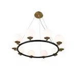 Подвесной светильник Lumina Deco Modica LDP 6032-10 BK+MD от ImperiumLoft