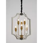 Подвесная люстра Lumina Deco Modesco LDP 8014-3+3 BK+AK