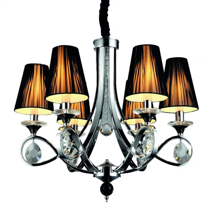 Хрустальная подвесная люстра Lumina Deco Negrio LDP 8903-6 от ImperiumLoft