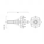Люстра Via Wireflow Chandelier polyhedral 0315 Suspension lamp от ImperiumLoft