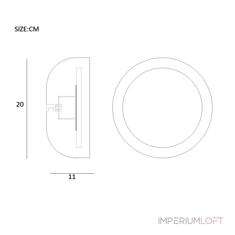 Бра LOKE D20 Red от ImperiumLoft Бра LOKE D20 Red от ImperiumLoft