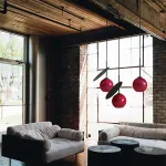 Подвесной светильник CHERRY D50 Gold/White от ImperiumLoft