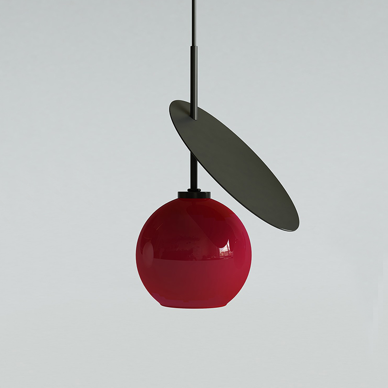 Подвесной светильник CHERRY D25 Black/Red от ImperiumLoft