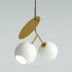 Подвесной светильник CHERRY D50 Gold/White от ImperiumLoft