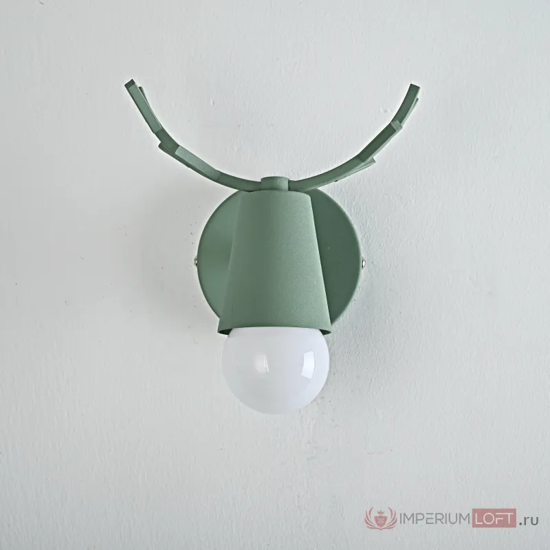 Бра с рожками DEER A Green от ImperiumLoft