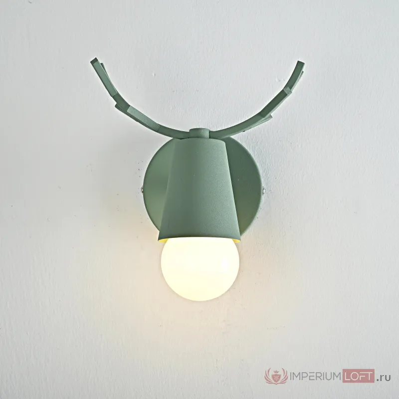 Бра с рожками DEER A Green от ImperiumLoft