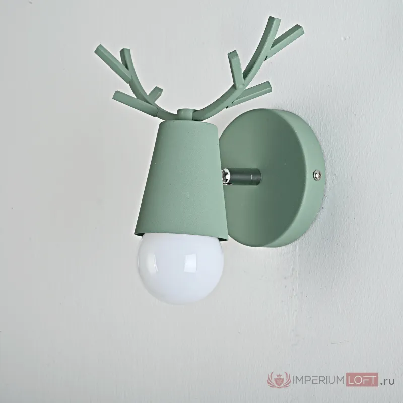 Бра с рожками DEER A Green от ImperiumLoft