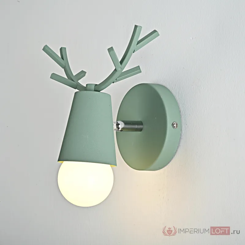 Бра с рожками DEER A Green от ImperiumLoft