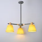 Потолочная люстра на штанге NATURA A YELLOW 3 от ImperiumLoft