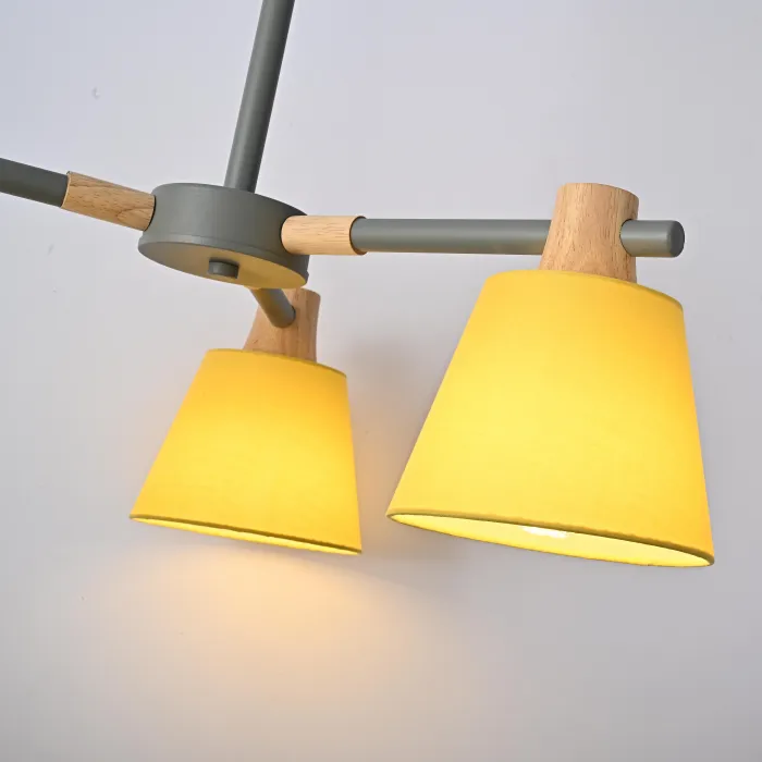 Потолочная люстра на штанге NATURA A YELLOW 3 от ImperiumLoft