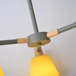 Потолочная люстра на штанге NATURA A YELLOW 3 от ImperiumLoft