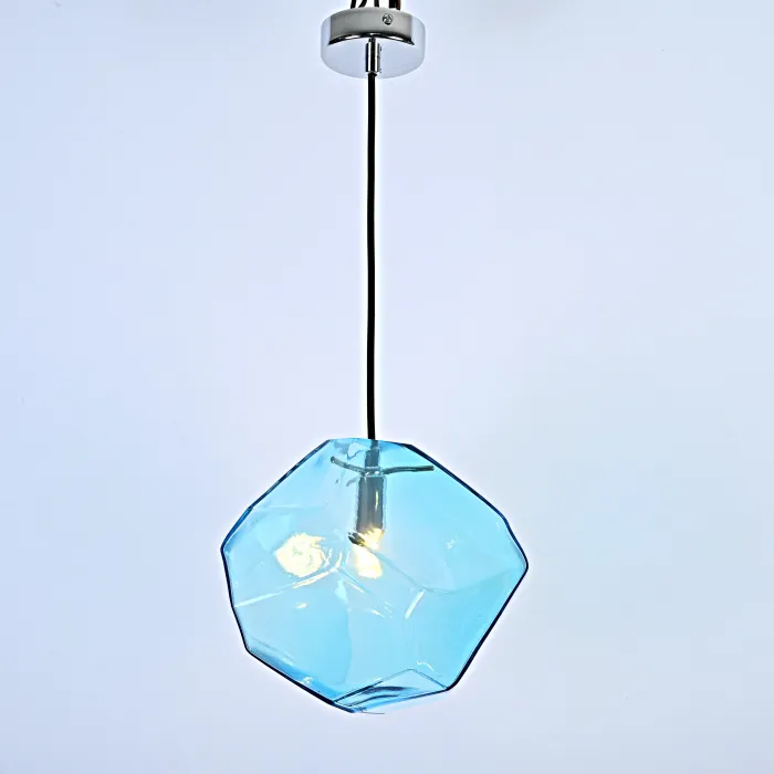 Подвесной светильник Color Ice Cube Pendant JEVIO 1 Голубой от ImperiumLoft