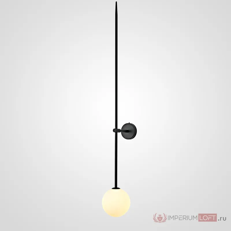 Настенный светильник LINES Ball 100 Black от ImperiumLoft