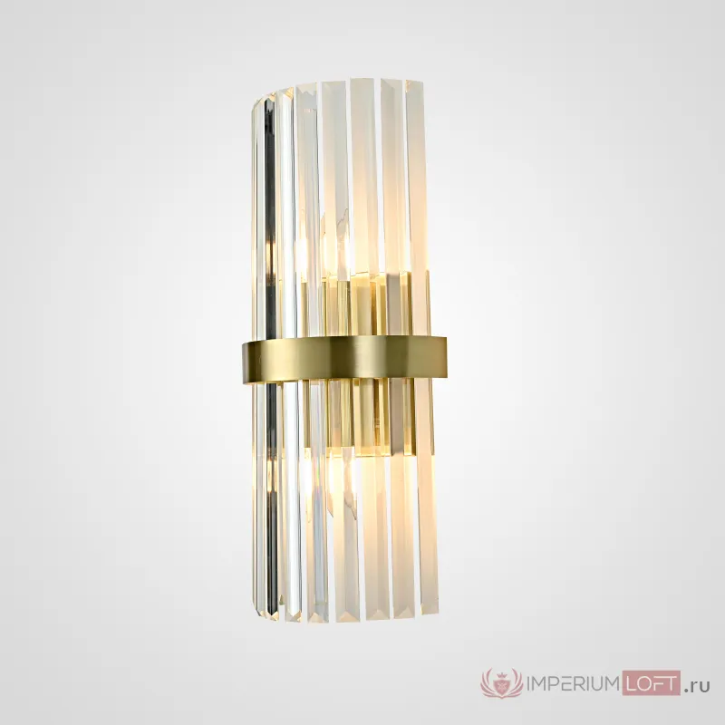 Бра Odeon Clear Glass Gold metal Wall Lamp от ImperiumLoft
