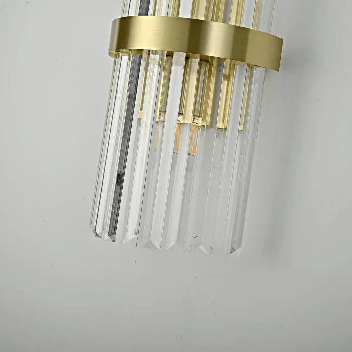 Бра Odeon Clear Glass Gold metal Wall Lamp от ImperiumLoft