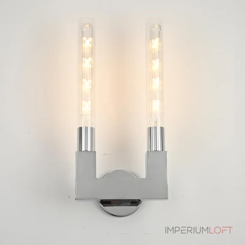 Бра CANELLE wall lamp DOUBLE Sconces Chrome от ImperiumLoft