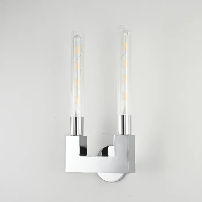 Бра CANELLE wall lamp DOUBLE Sconces Chrome от ImperiumLoft