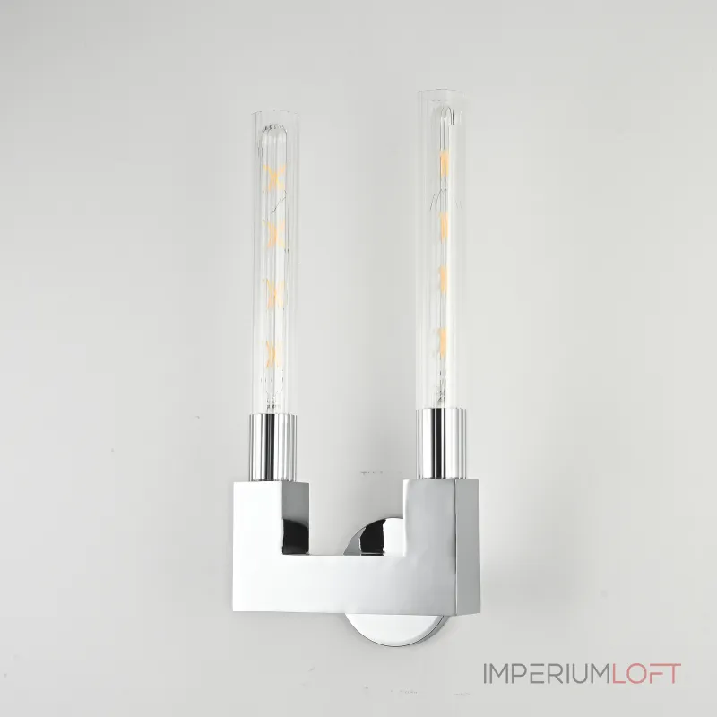 Бра CANELLE wall lamp DOUBLE Sconces Chrome от ImperiumLoft