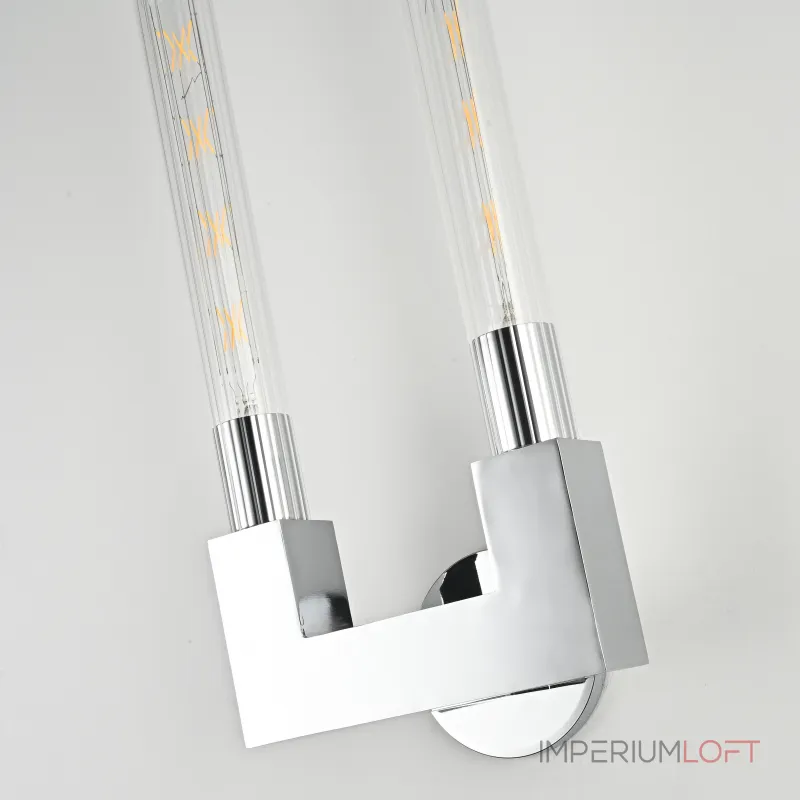 Бра CANELLE wall lamp DOUBLE Sconces Chrome от ImperiumLoft