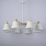 Потолочная люстра на штанге NATURA A WHITE 8 от ImperiumLoft
