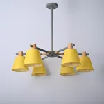 Потолочная люстра на штанге NATURA A YELLOW 6 от ImperiumLoft