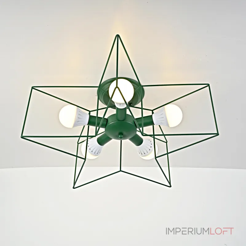 Потолочная люстра ASTERI Green от ImperiumLoft