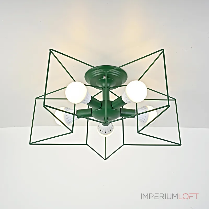 Потолочная люстра ASTERI Green от ImperiumLoft