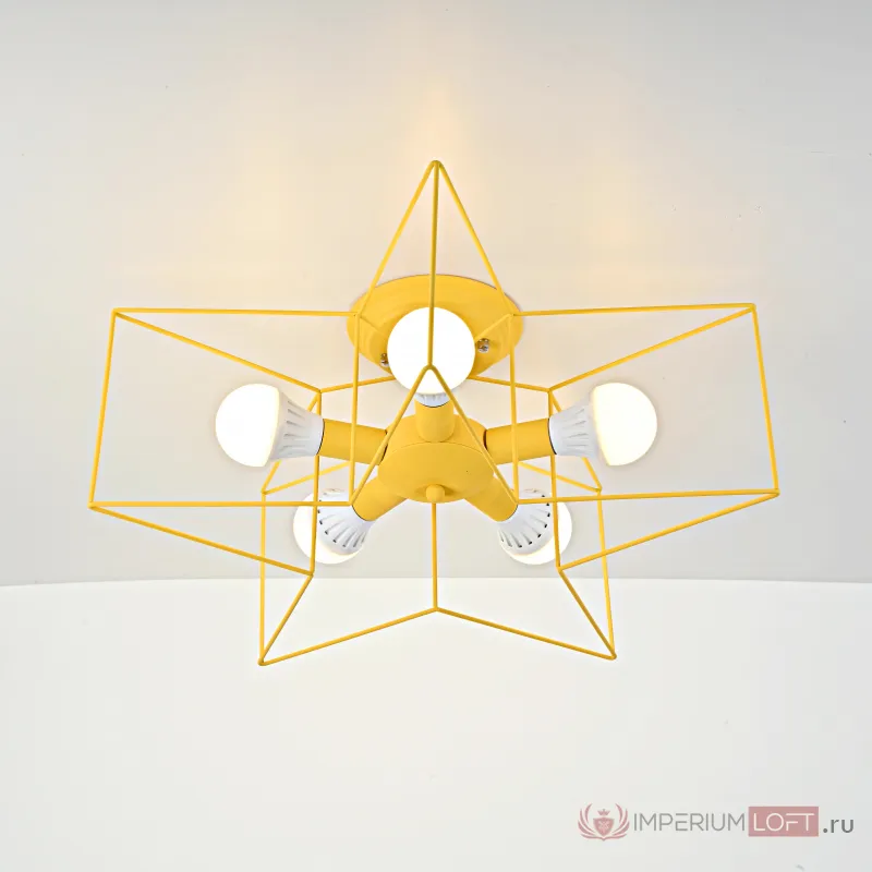 Потолочная люстра ASTERI Yellow от ImperiumLoft