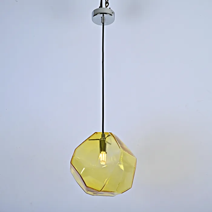 Подвесной светильник Color Ice Cube Pendant JEVIO 1 Янтарный от ImperiumLoft