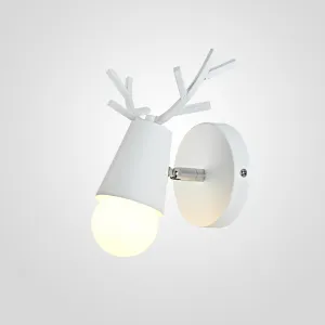 Бра с рожками DEER A White