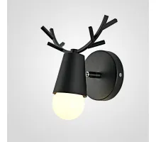 Бра с рожками DEER A Black