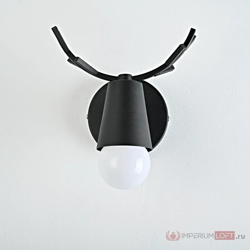 Бра с рожками DEER A Black от ImperiumLoft