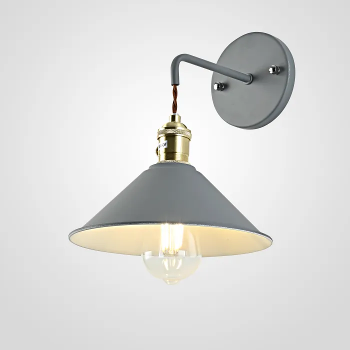 Бра с подвесным плафоном BRAID WALL Gray от ImperiumLoft