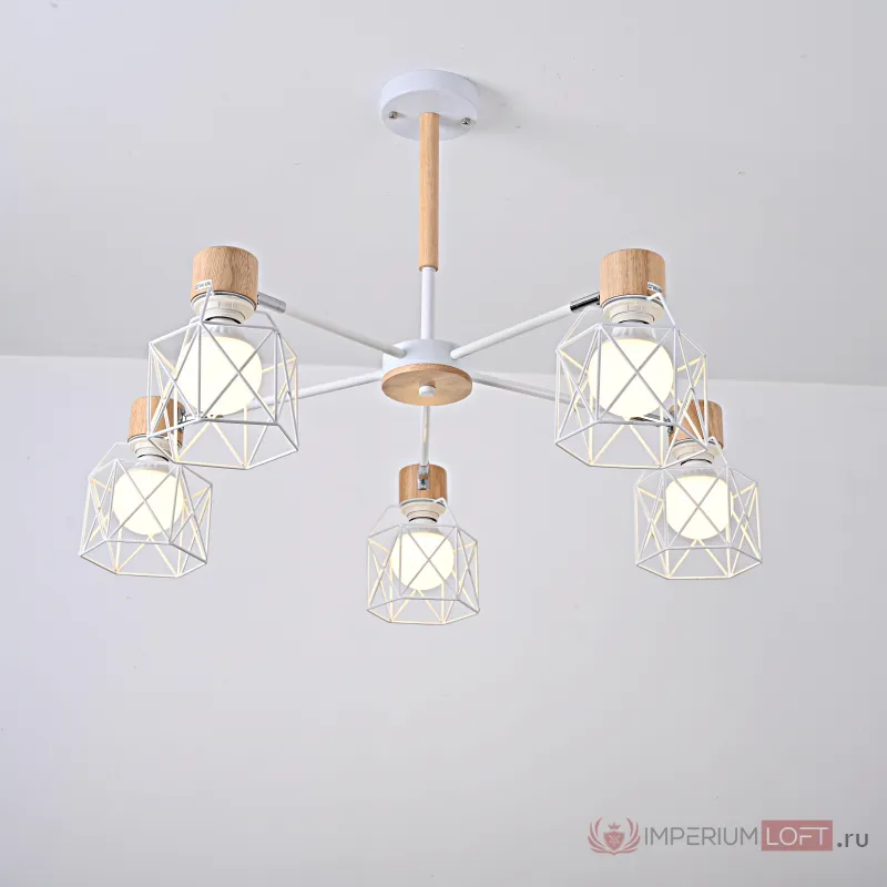 Потолочная люстра CORF B3 White 5 lamps от ImperiumLoft