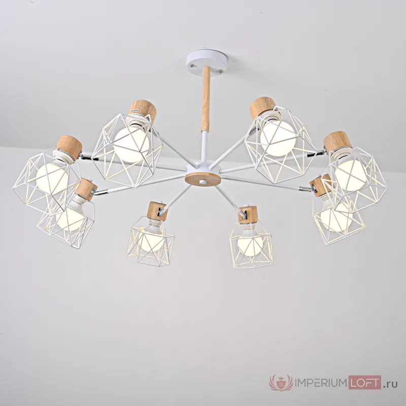 Потолочная люстра CORF B3 White 8 lamps от ImperiumLoft