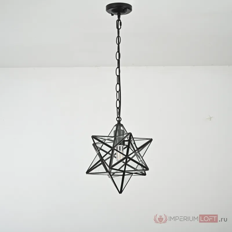 Люстра Black Star Clear Glass 30 см от ImperiumLoft