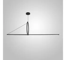 Подвесной светильник SUSPENSION CERCLE ET TRAIT – GRAPHITE SATINE L170