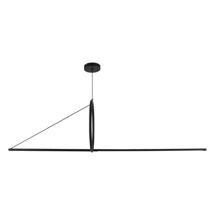 Подвесной светильник SUSPENSION CERCLE ET TRAIT – GRAPHITE SATINE L170 от ImperiumLoft