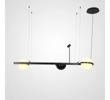 Реечный подвесной светильник PALMA Wall lamp 2 шара + 1 вазон горизонтальная