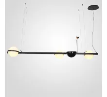 Реечный подвесной светильник PALMA Wall lamp 3 шара + 1 вазон горизонтальная