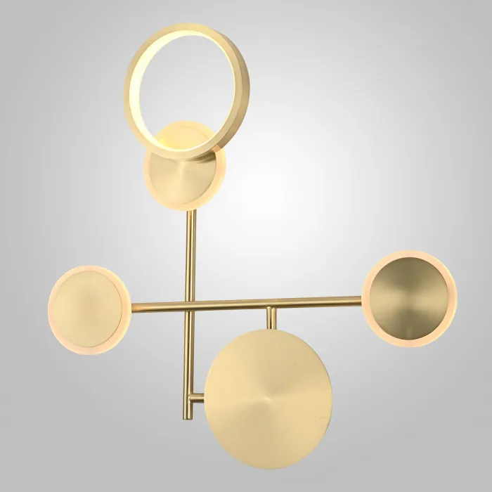Настенный светильник ZINGY D Brass от ImperiumLoft