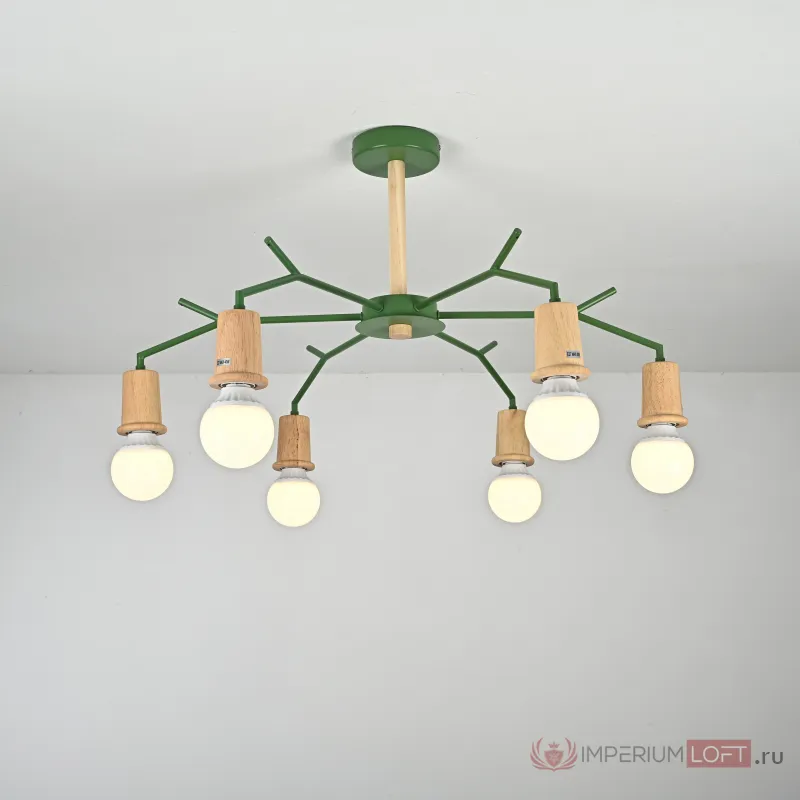 Потолочная люстра LES COLOR D80 Green от ImperiumLoft