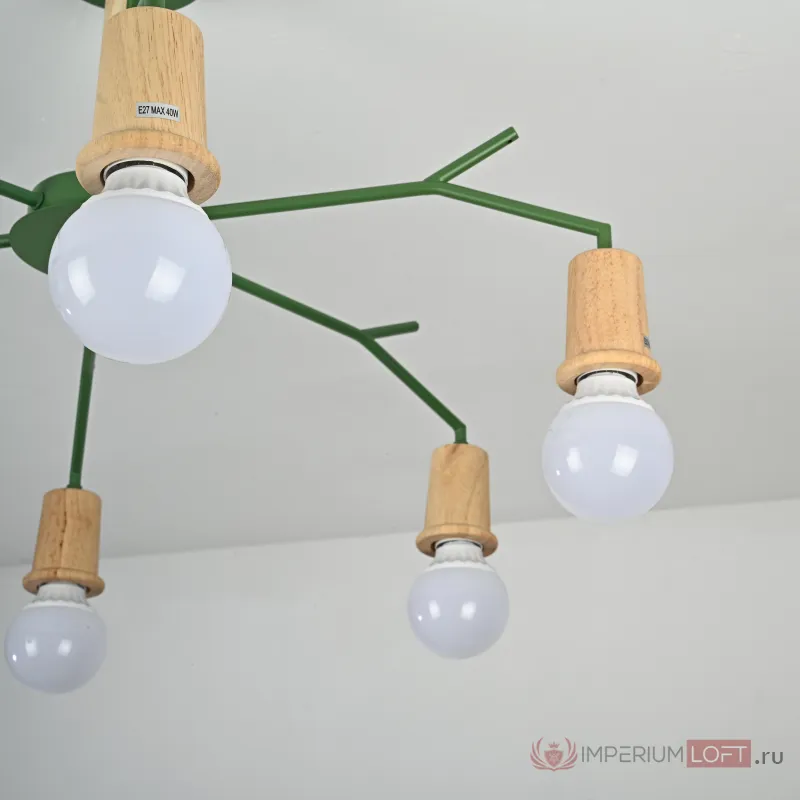 Потолочная люстра LES COLOR D80 Green от ImperiumLoft