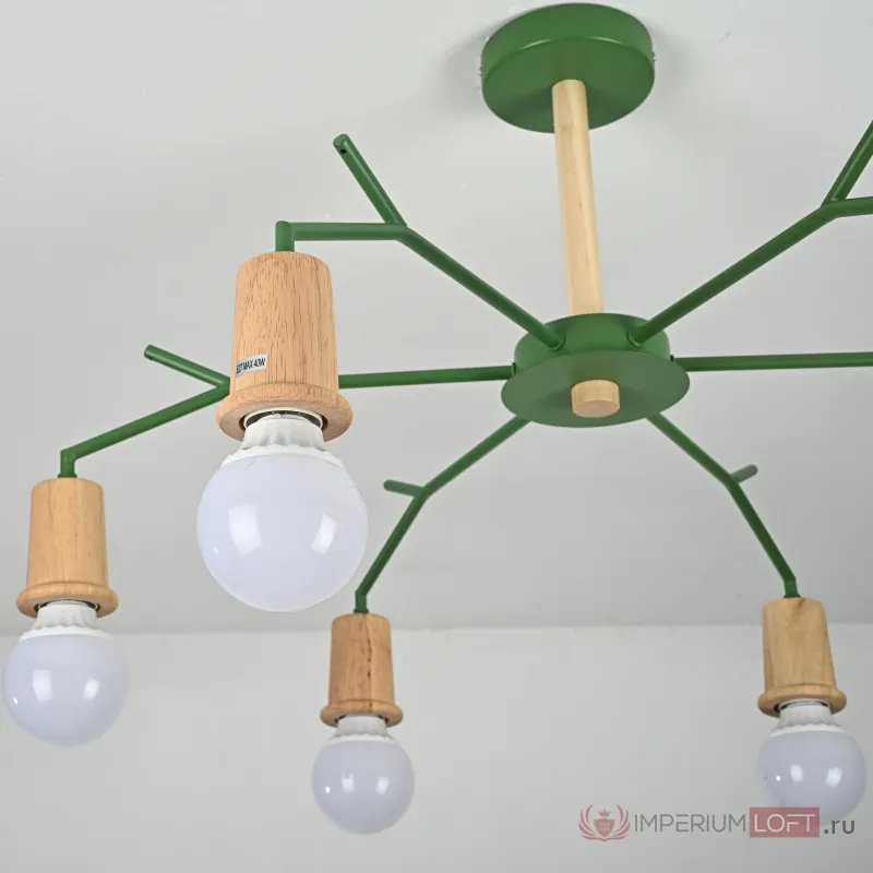Потолочная люстра LES COLOR D80 Green от ImperiumLoft