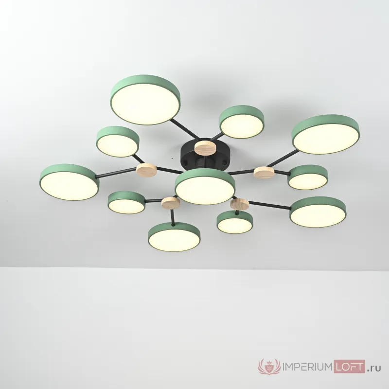 Потолочная люстра GAMMA D102 Green от ImperiumLoft