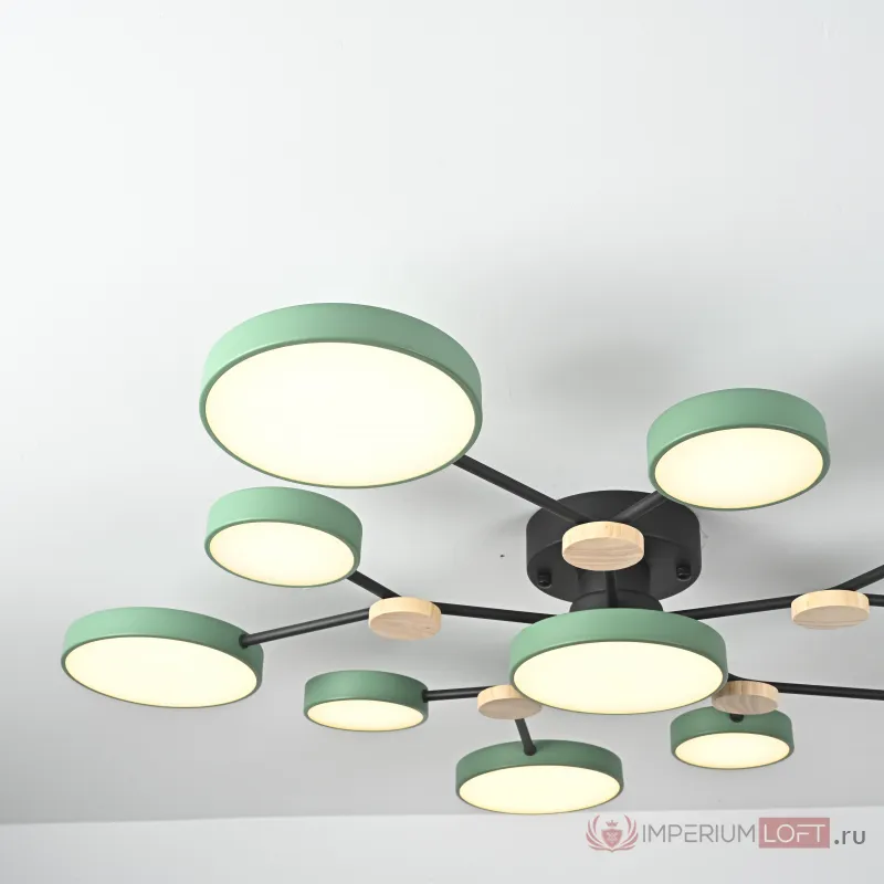 Потолочная люстра GAMMA D102 Green от ImperiumLoft
