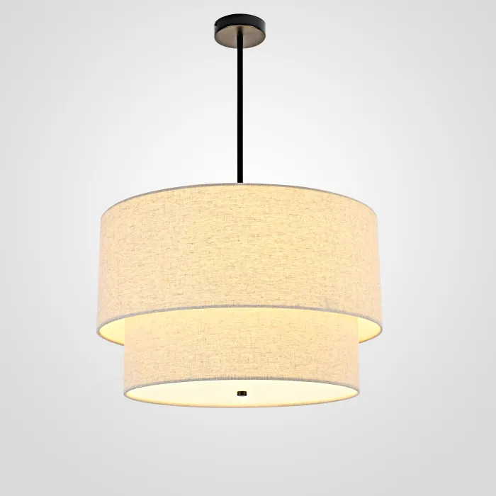 Люстра RH TWO-TIER ROUND Shade Linen от ImperiumLoft