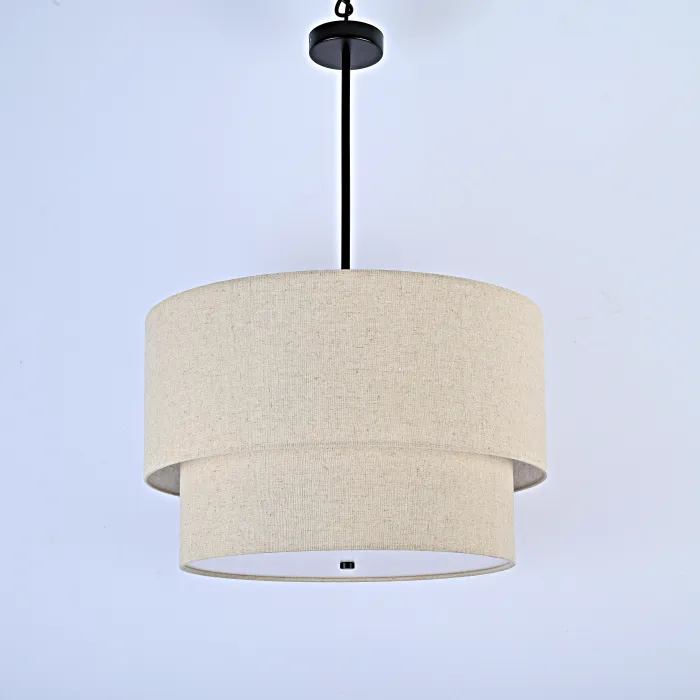 Люстра RH TWO-TIER ROUND Shade Linen от ImperiumLoft