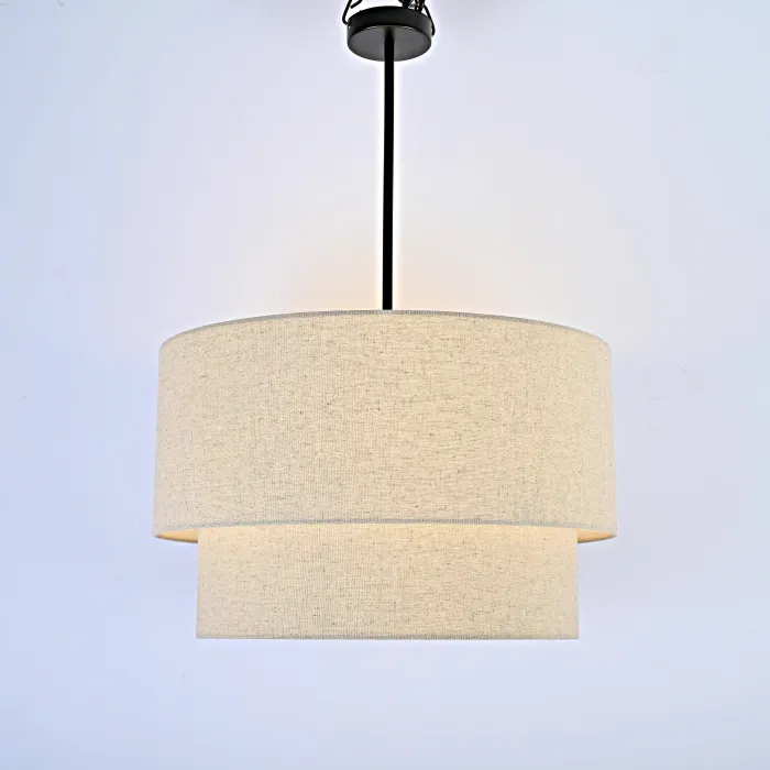 Люстра RH TWO-TIER ROUND Shade Linen от ImperiumLoft